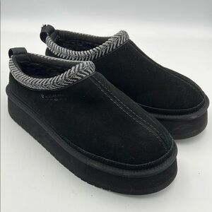 Koolaburra By Ugg Burree Platform Women’s Size 10 Black Suede Faux Fur Lining